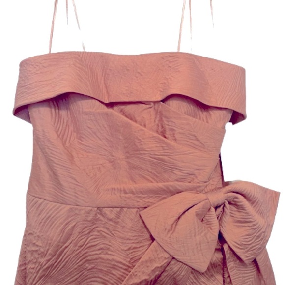 Teri Jon Cuff Bodice Strapless Gown | Blush Pink | Size 10 - Picture 4 of 10